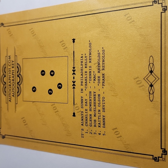 Autographed Always sunny in Philadelphia script - Picture 3 of 8